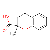 Chemical structure of 2-methyl-3,4-dihydro-2H-1-benzopyran-2-carboxylic acid - CSSB06741646956