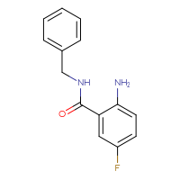 Chemical structure of 2-amino-N-benzyl-5-fluorobenzamide - CSSB00016126729