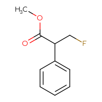 Chemical structure of methyl 3-fluoro-2-phenylpropanoate - CSSB00025775830