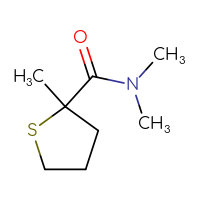 Chemical structure of N,N,2-trimethylthiolane-2-carboxamide - CSSB00012841318