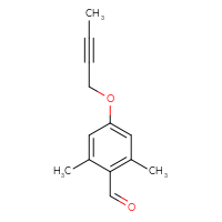 Chemical structure of 4-(but-2-yn-1-yloxy)-2,6-dimethylbenzaldehyde - CSSB02517918154