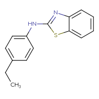 Chemical structure of N-(4-ethylphenyl)-1,3-benzothiazol-2-amine - CSSB00000595029