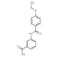 Chemical structure of N-(3-acetylphenyl)-4-ethoxybenzamide - CSSB00028010466