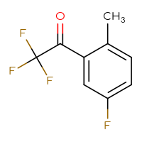 Chemical structure of 2,2,2-trifluoro-1-(5-fluoro-2-methylphenyl)ethan-1-one - CSSB00011782297