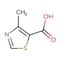 Chemical structure of 4-methyl-1,3-thiazole-5-carboxylic acid - CSSB00000189167