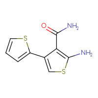 Chemical structure of 5'-amino-[2,3'-bithiophene]-4'-carboxamide - CSSB00015183693
