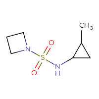 Chemical structure of N-(2-methylcyclopropyl)azetidine-1-sulfonamide - CSMB00071130810