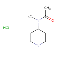 Chemical structure of N-methyl-N-(piperidin-4-yl)acetamide hydrochloride - CSSB00000745782