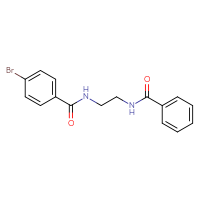 Chemical structure of N-{2-[(4-bromophenyl)formamido]ethyl}benzamide - CSSB00105499078