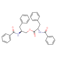 Chemical structure of (2S)-3-phenyl-2-(phenylformamido)propyl (2S)-3-phenyl-2-(phenylformamido)propanoate - CSSB00159240562