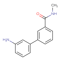 Chemical structure of 3'-amino-N-methyl-[1,1'-biphenyl]-3-carboxamide - CSSB00102601428