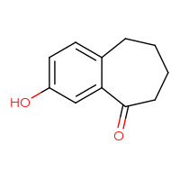 Chemical structure of 3-hydroxy-6,7,8,9-tetrahydro-5H-benzo[7]annulen-5-one - CSSB00010634261