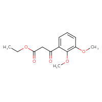 Chemical structure of ethyl 3-(2,3-dimethoxyphenyl)-3-oxopropanoate - CSSB00015385063