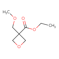 Chemical structure of ethyl 3-(methoxymethyl)oxetane-3-carboxylate - CSSB02487209699
