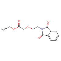 Chemical structure of ethyl 2-[2-(1,3-dioxo-2,3-dihydro-1H-isoindol-2-yl)ethoxy]acetate - CSSB00015695399