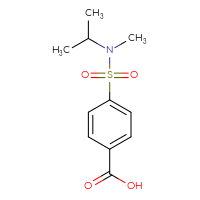 Chemical structure of 4-[methyl(propan-2-yl)sulfamoyl]benzoic acid - CSSB00000259299