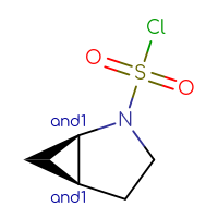 Chemical structure of rac-(1R,5S)-2-azabicyclo[3.1.0]hexane-2-sulfonyl chloride - CSSB20620689970