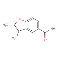 Chemical structure of 2,3-dimethyl-2,3-dihydro-1-benzofuran-5-carboxamide - CSSB01045690471