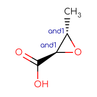 Chemical structure of rac-(2R,3S)-3-methyloxirane-2-carboxylic acid - CSSB00025772390
