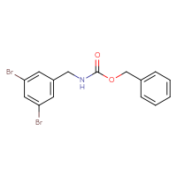 Chemical structure of benzyl N-[(3,5-dibromophenyl)methyl]carbamate - CSSB03496573858