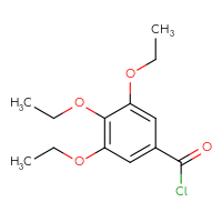 Chemical structure of 3,4,5-triethoxybenzoyl chloride - CSSB00000610635