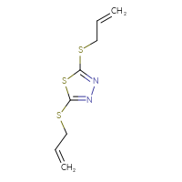 Chemical structure of bis(prop-2-en-1-ylsulfanyl)-1,3,4-thiadiazole - CSSB00019117519