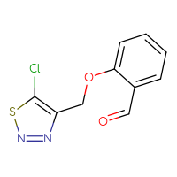 Chemical structure of 2-[(5-chloro-1,2,3-thiadiazol-4-yl)methoxy]benzaldehyde - CSSB00000019080