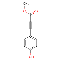 Chemical structure of methyl 3-(4-hydroxyphenyl)prop-2-ynoate - CSSB00010664225