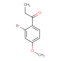 Chemical structure of 1-(2-bromo-4-methoxyphenyl)propan-1-one - CSSB00011347338
