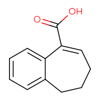 Chemical structure of 6,7-dihydro-5H-benzo[7]annulene-9-carboxylic acid - CSSB00009913181