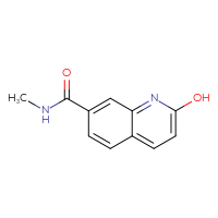 Chemical structure of 2-hydroxy-N-methylquinoline-7-carboxamide - CSSB15025261656