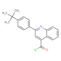 Chemical structure of 2-(4-tert-butylphenyl)quinoline-4-carbonyl chloride - CSSB00020596675