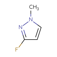Chemical structure of 3-fluoro-1-methyl-1H-pyrazole - CSSB00011091722