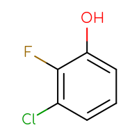 Chemical structure of 3-chloro-2-fluorophenol - CSSB00000687438