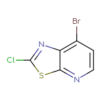 Chemical structure of 7-bromo-2-chloro-[1,3]thiazolo[5,4-b]pyridine - CSSB20466846612