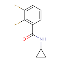 Chemical structure of N-cyclopropyl-2,3-difluorobenzamide - CSSB00011721985