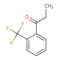 Chemical structure of 1-[2-(trifluoromethyl)phenyl]propan-1-one - CSSB00011217044