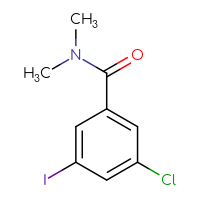 Chemical structure of 3-chloro-5-iodo-N,N-dimethylbenzamide - CSSB00020873315