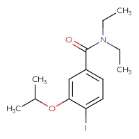 Chemical structure of N,N-diethyl-4-iodo-3-(propan-2-yloxy)benzamide - CSSB00160567721