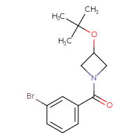 Chemical structure of 1-(3-bromobenzoyl)-3-(tert-butoxy)azetidine - CSSB00029172125