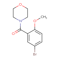 Chemical structure of 4-(5-bromo-2-methoxybenzoyl)morpholine - CSSB00001277798