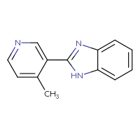 Chemical structure of 2-(4-methylpyridin-3-yl)-1H-1,3-benzodiazole - CSSB00010494950