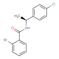 Chemical structure of 2-bromo-N-[(1S)-1-(4-chlorophenyl)ethyl]benzamide - CSSB02021754182
