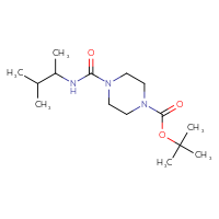 Chemical structure of tert-butyl 4-[(3-methylbutan-2-yl)carbamoyl]piperazine-1-carboxylate - CSSB00716180117