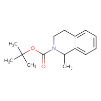 Chemical structure of tert-butyl 1-methyl-1,2,3,4-tetrahydroisoquinoline-2-carboxylate - CSSB00000064944