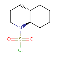 Chemical structure of (4aS,8aR)-decahydroquinoline-1-sulfonyl chloride - CSSB03496549327