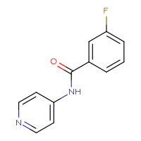 Chemical structure of 3-fluoro-N-(pyridin-4-yl)benzamide - CSSB00000017104