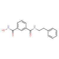 Chemical structure of N1-hydroxy-N3-(2-phenylethyl)benzene-1,3-dicarboxamide - CSSB00020668044