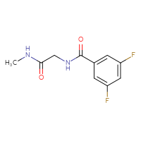 Chemical structure of 2-[(3,5-difluorophenyl)formamido]-N-methylacetamide - CSSB00103343772
