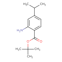 Chemical structure of tert-butyl 2-amino-4-(propan-2-yl)benzoate - CSSB06639367357